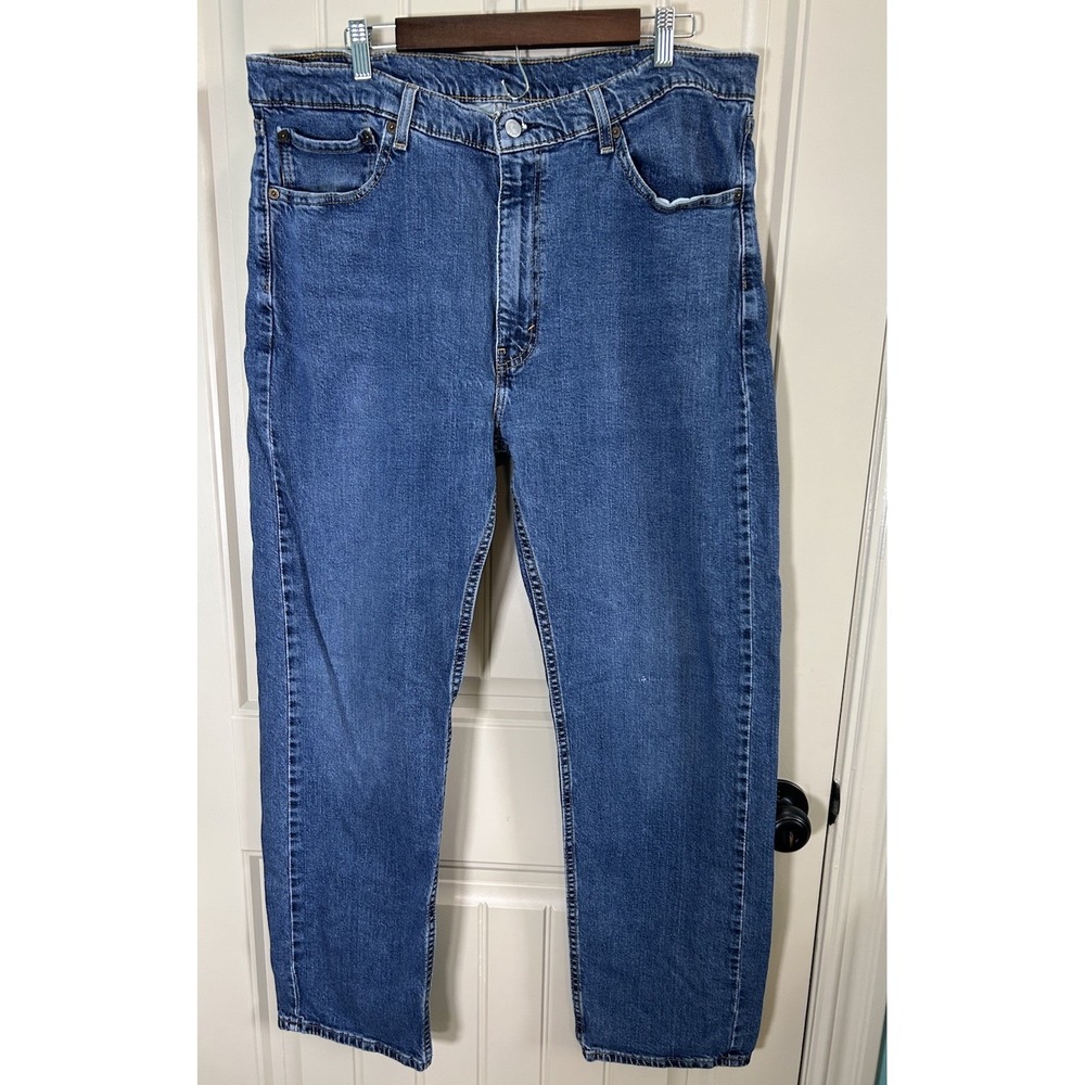 Levi 505 Men's Jeans Size 40x32 Blue Denim Straight Leg Casual Workwear